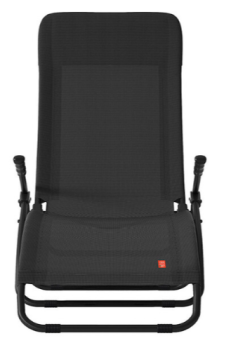 Preview: FIAM® Liegestuhl Samba Schwarz/Anthrazit Stahl 145TX 